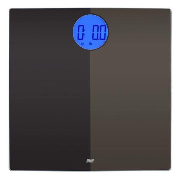 Optima Home Scales SH-400 Shadow Bathroom Body Weight Scale; Black, Moon Knight, Mfr#: SH-400